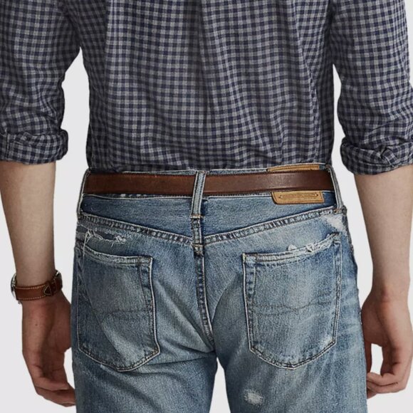 Polo Ralph Lauren Denim The Varick Slim Straight Distressed Jeans - Picture 2 of 5